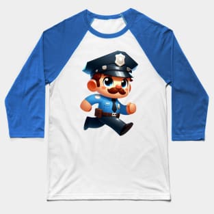 Cute Policeman Baseball T-Shirt